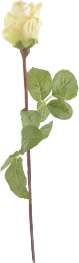 Trandafir artificial galben deschis 51 cm