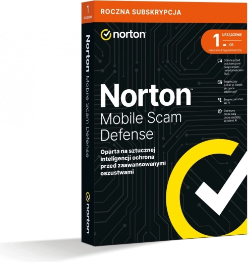Norton Mobile Scam Defense – protecție împotriva escrocheriilor pentru mobil (1 dispozitiv / 1 an)