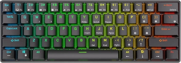Tastatură mecanică Royal Kludge RK61 RGB cu switch-uri roșii