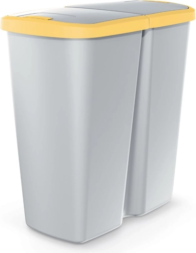 Coș de gunoi Prosperplast Compacta Q Duo 45 l pentru colectare selectivă