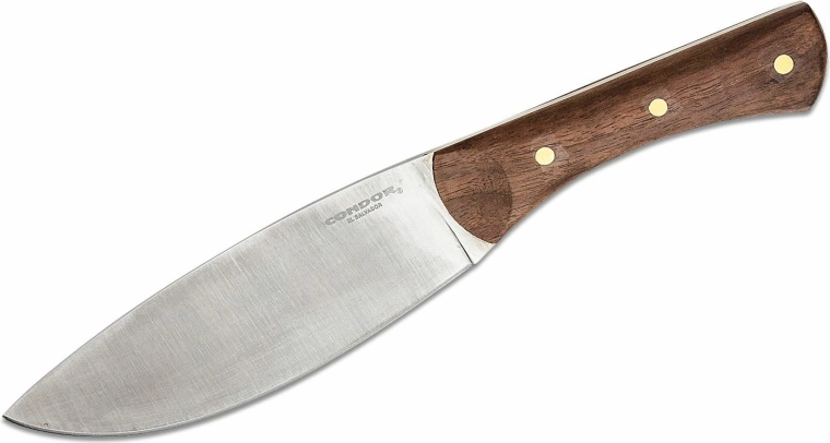 Condor Knulujulu – cuțit de exterior 16,9 cm, lemn de nuc, teacă din piele