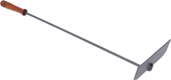 Răzuitor de cenușă cu lopățică metalică și mâner din lemn