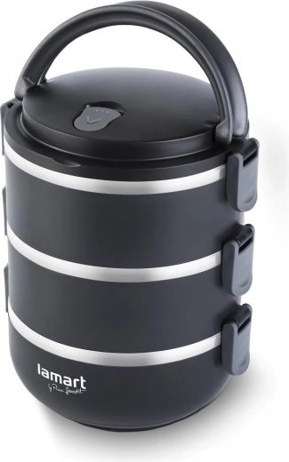 Termo-caserolă Lamart 1,8 l, neagră