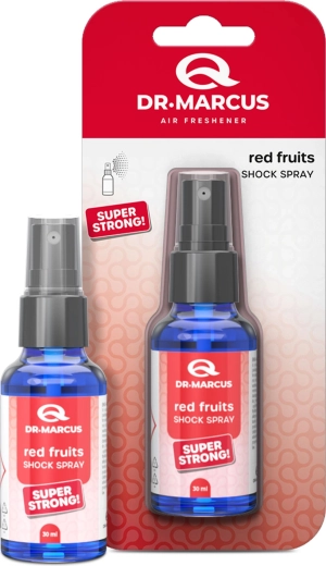 Dr. Marcus Shock Spray odorizant de aer cu parfum de fructe roșii