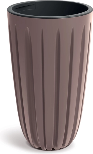 Ghiveci Wario 29 cm marsala cu insert interior