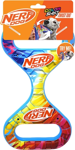 Nerf Dog jucărie de tracțiune rotativă Infinity cu mâner colorat 27 cm