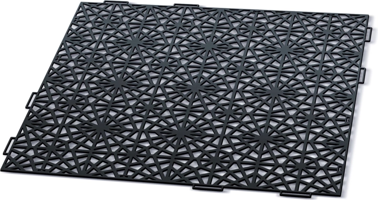 Placă modulară de grădină Mosaic 39,7 × 39,7 cm, neagră