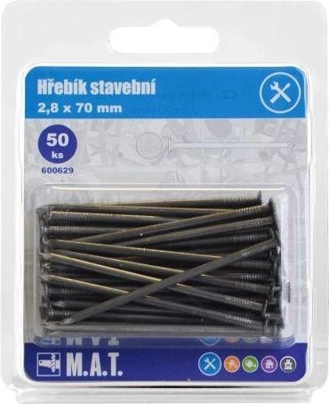 Cuie pentru construcții 70 × 2,8 mm, 50 buc.