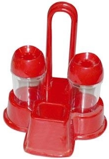Set solnițe din plastic cu suport, mix de culori (2 buc)