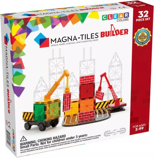 Magna-Tiles set de construcție magnetic Builder (32 piese)