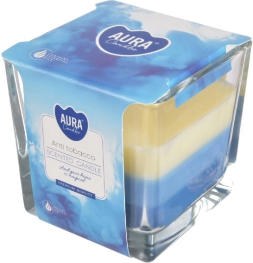 Lumânare parfumată în borcan anti-tutun 170 g (3 culori)