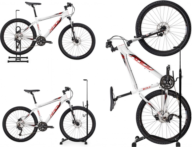 Suport bicicletă 3în1 negru de la ModernHome