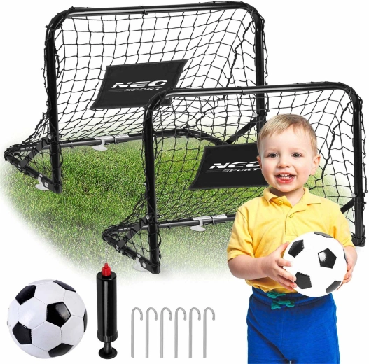 Set Neo-Sport de porți de fotbal pentru copii, 2 buc.