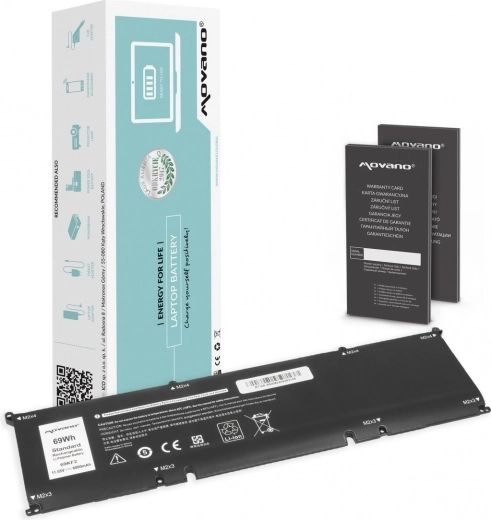 Baterie Movano pentru Dell Alienware M15/M17 R3/R4, Precision 5550 și XPS 9500/9510 (69Wh, 6000mAh)