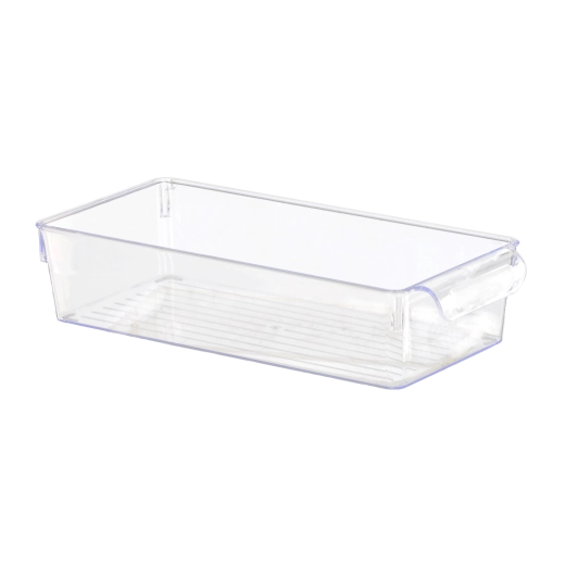 Organizator din plastic transparent cu capac 15 × 32,5 × 7,5 cm