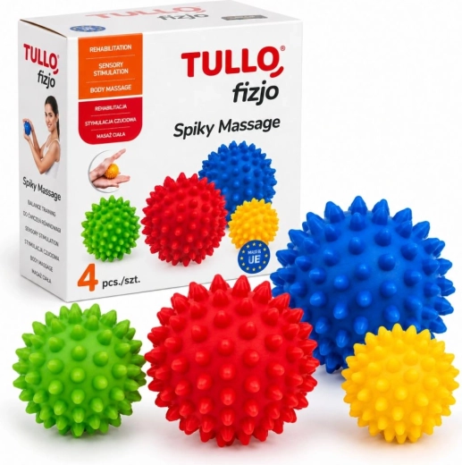 Set Tullo de 4 mingi pentru fiziomasaj