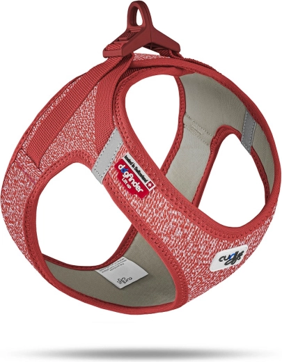 Ham Curli pentru câini cu cataramă și lână merino, roșu, mărimea 3XS (1,5–3 kg)