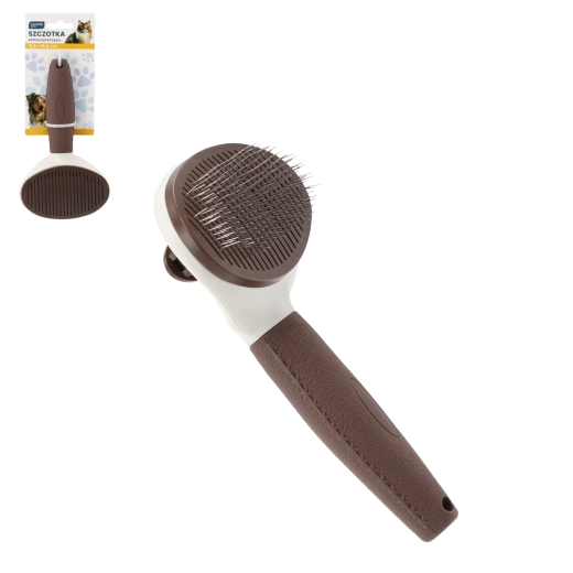 Perie auto-curățare pentru blana câinilor și pisicilor 11,3 × 19,5 cm