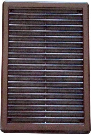 Grilaj de ventilație cu plasă 200 × 300 mm, maro