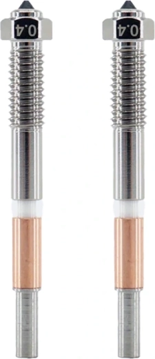 Duză bimetalică QiDi 0,4 mm pentru Q2 - 2 bucăți