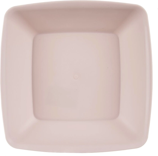 Farfurie adâncă SANDY din plastic (UH) roz prăfuit 17,5 × 17,5 cm