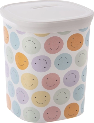 Doză din plastic cu capac UH Money, smiley