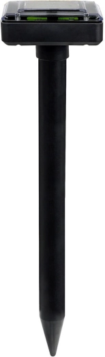 Alungător solar pentru cârtițe și rozătoare cu vibrații, negru‑verde