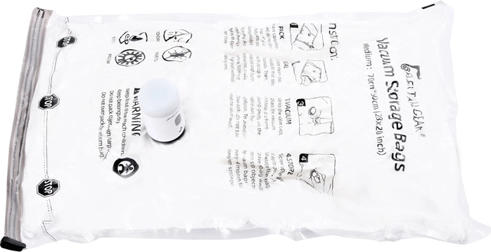 Saci de depozitare cu vacuum Flextail L (60 × 80 cm), 4 buc.