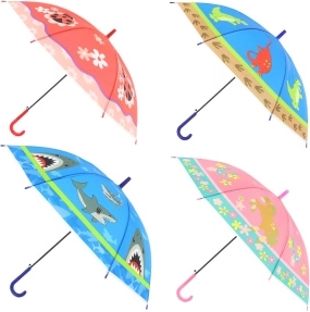 Umbrelă automată pentru copii 69 × 78 cm cu imagine - 1 bucată – Cu dinozauri