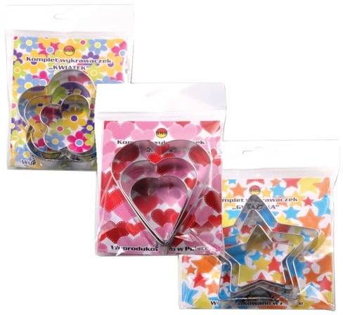 Set de forme pentru biscuiți cu motive de primăvară Mondex, oțel