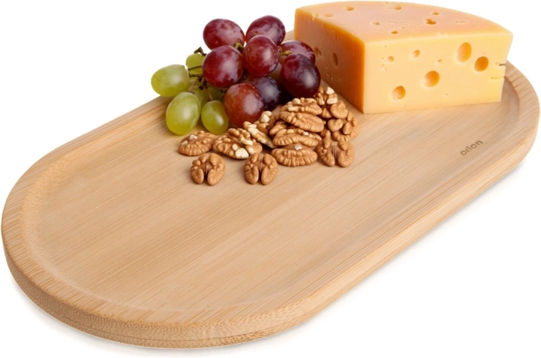 Farfurie ovală din bambus pentru servire 19 × 10,5 cm