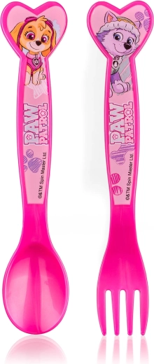 Tacâmuri din plastic pentru copii PATROLA GIRL – set din 2 piese