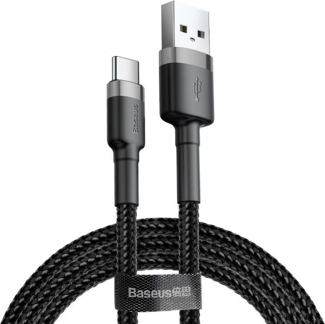 Baseus Cafule Cablu USB-C 2A 2m gri-negru