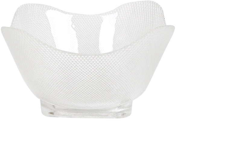 Bol de salată din sticlă Wave pătrat 20 × 20 cm