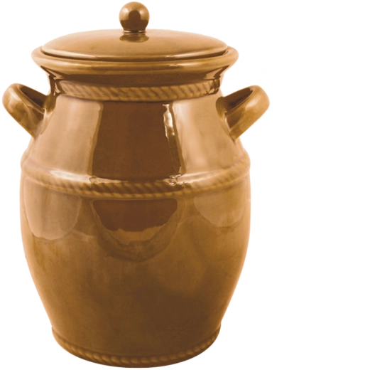 Vas de fermentare din ceramică cu glazură de miere 4 l