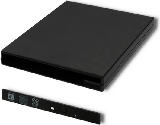 Carcasă externă USB 2.0 pentru unitate optică CD/DVD SATA 9,5 mm