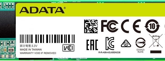 SSD ADATA Ultimate SU650 512 GB M.2 2280 SATA 3D NAND