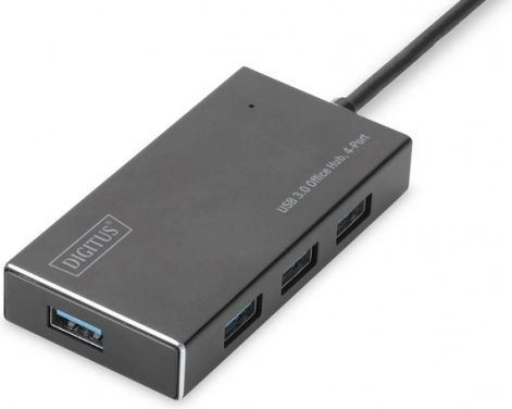 Hub USB 3.0 cu 4 porturi cu alimentare – din aluminiu