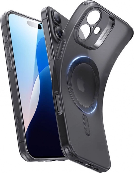 Husă ESR Zero Clear HaloLock pentru iPhone 16 Plus, neagră