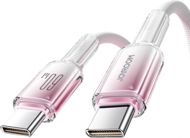 Cablu USB‑C JOYROOM 60 W, 1,2 m, alb