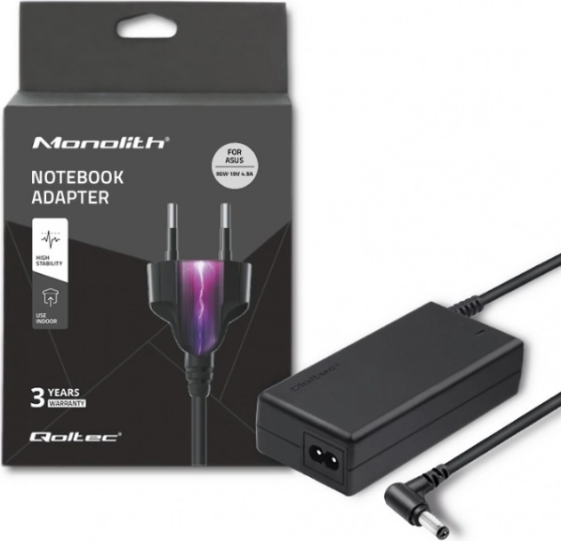 Adaptor de rețea pentru laptopuri ASUS 90 W, 19 V, 4,74 A, conector 5,5 × 2,5 mm