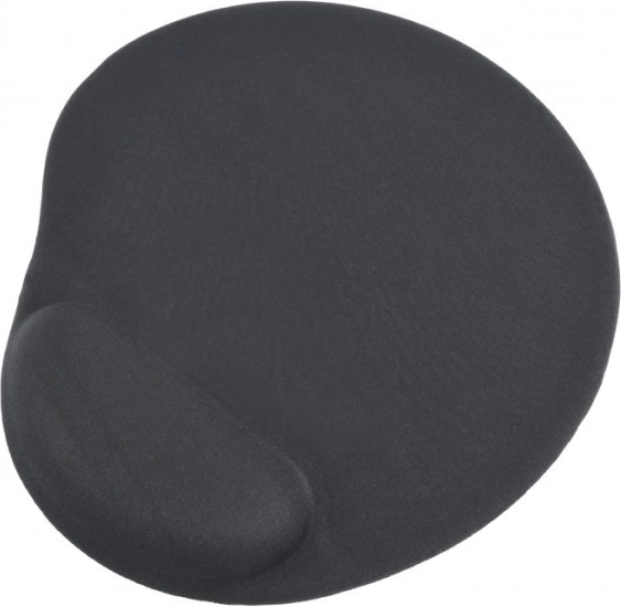 Tăviță ergononică neagră sub mouse cu suport pentru încheietură