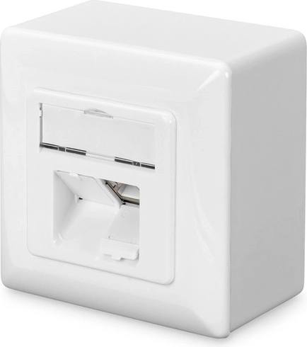 Priză de perete ecranată categorie 6 cu 2xRJ45