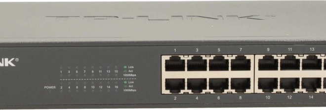 Switch gigabit 16× RJ45, desktop, L2