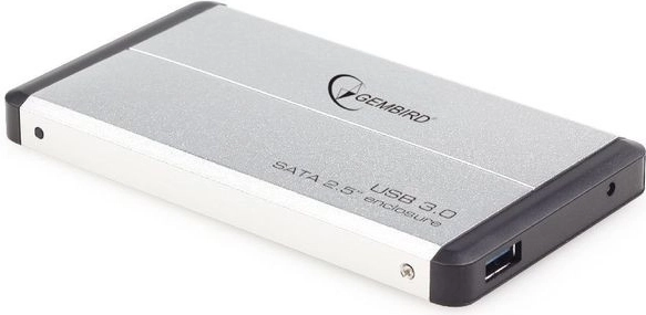 Carcasă HDD externă de buzunar 2.5'' SATA USB 3.0, argintie