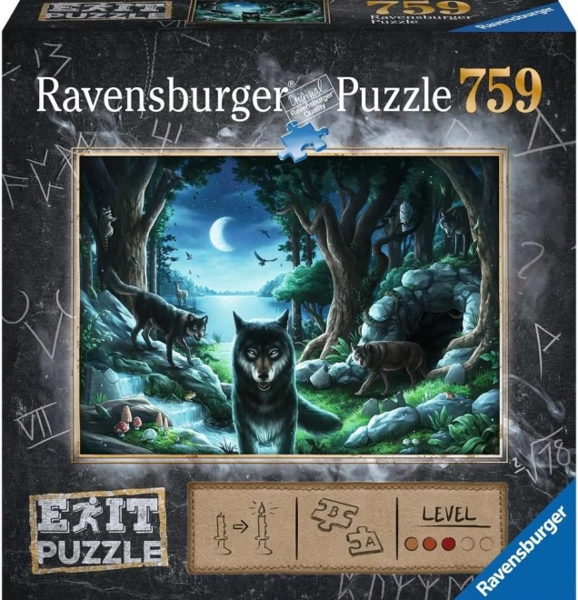 Ravensburger puzzle EXIT de evadare Lup 759 piese