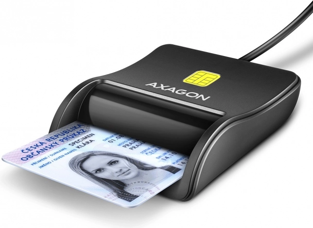 Cititor de carduri AXAGON CRE-SM3N USB, cablu de 1,3 m