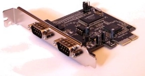 Controler PCIe cu 2× RS‑232 de la Unitek