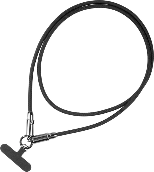 Cablu USB‑C 2‑în‑1 cu șnur de gât 1,2 m – negru