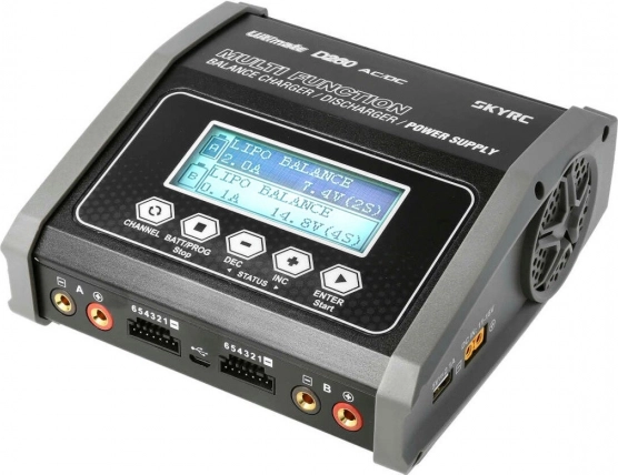 Încărcător inteligent pe două canale SKYRC D260 2×130 W